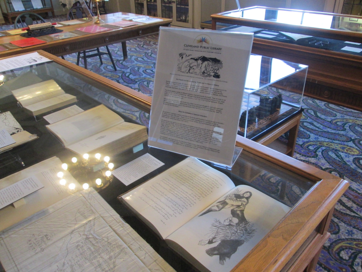 Display with work by Ali Ashraf Darvishian